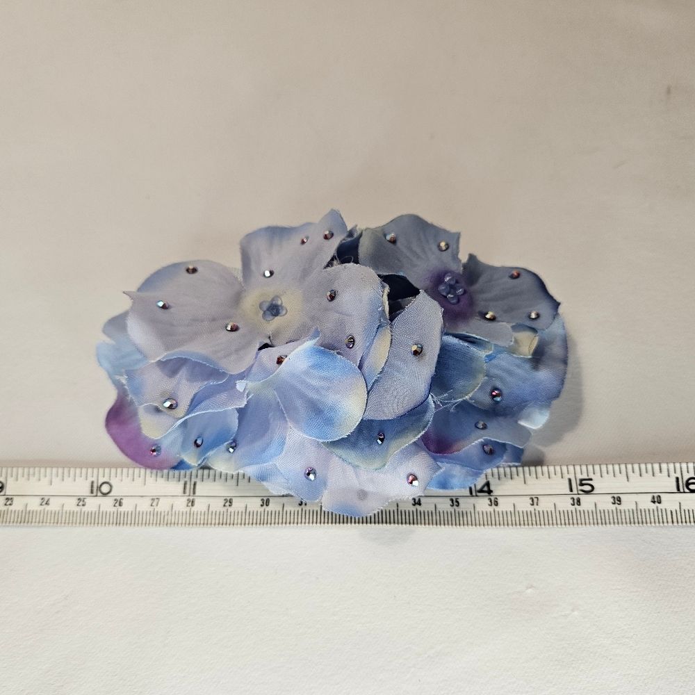 Blue Hydrangea Hair Accessory - Picture 2 of 4